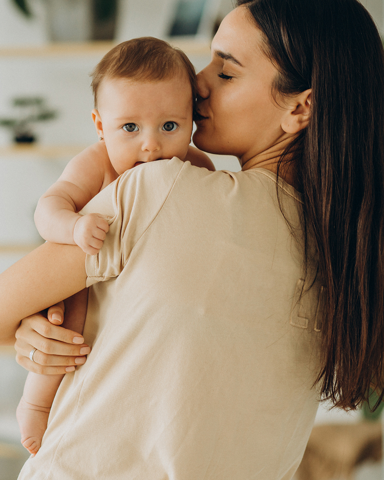 mom and baby